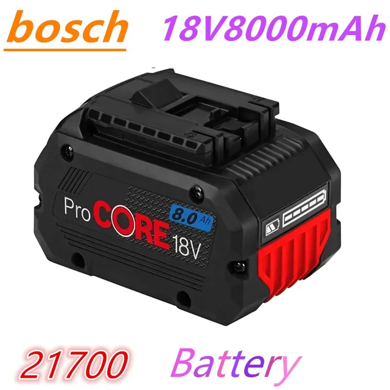 

Sistema sem fio werkzeuge bat609 bat618 gba18v80 8000 zelle 18v 21700 mah procore ersatz batterie für bosch 18v