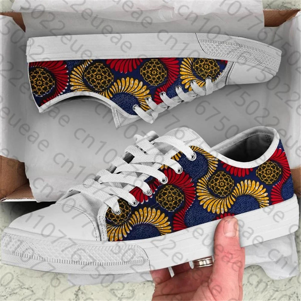 Afrikaanse Stam Mode Vrouwen Sneakers Casual Flats Klassieke Lage Stijl Canvas Gevulkaniseerde Schoenen Voor Tienermeisjes