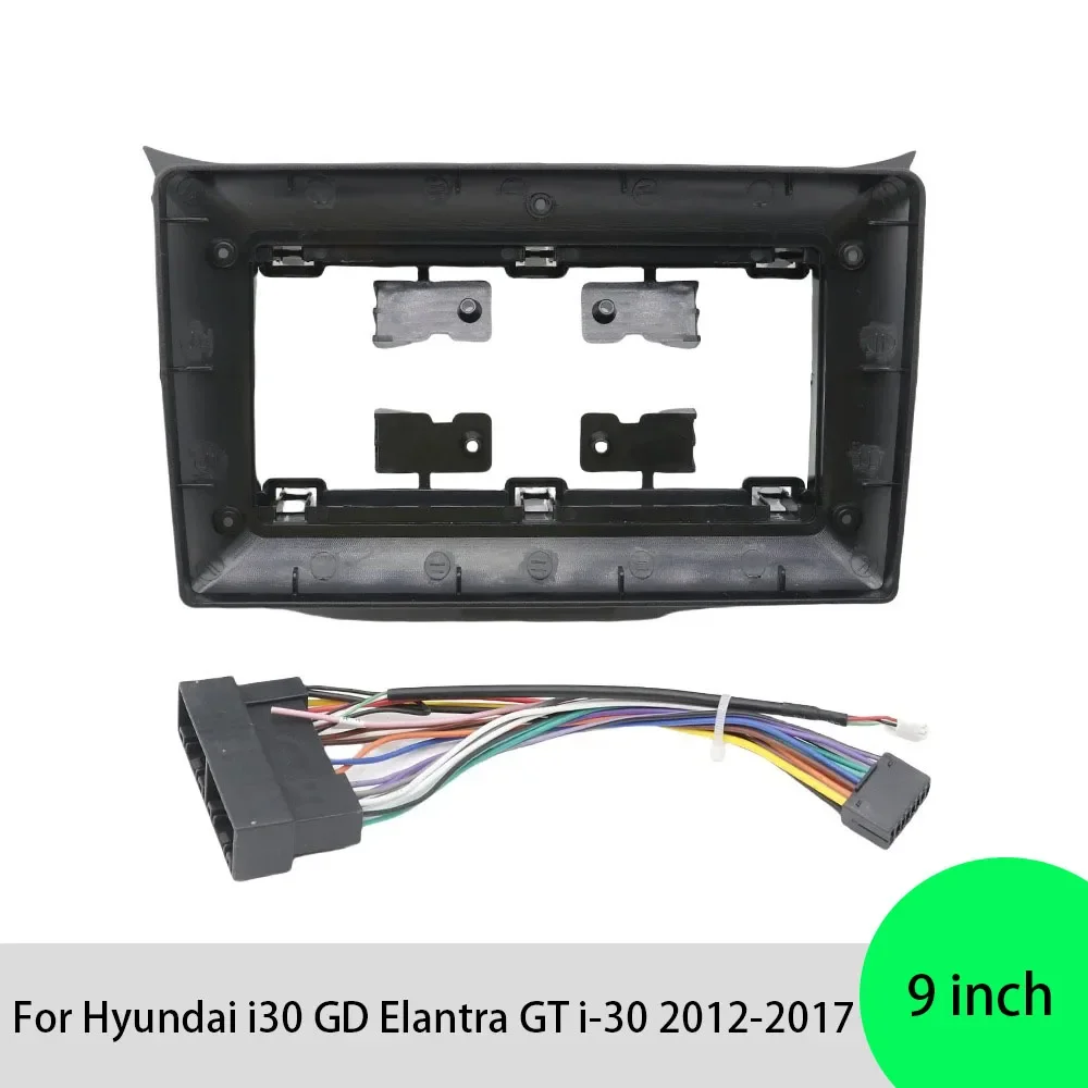 

Для Hyundai i30 GD Elantra GT i-30 2012-2017 9-дюймовая Автомобильная рамка, адаптер для Android, яркий комплект панелей