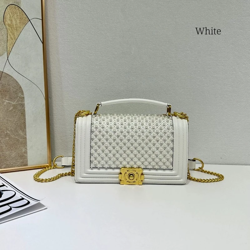 

Сумочка Новая европейская и американская ретро-модная сумка через плечо с заклепками на цепочке