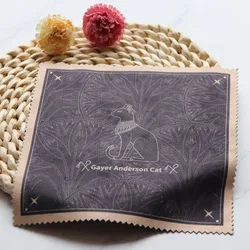 18*18cm Microfiber Cleaning Cloth Black Luxurious Big Size Wipes for Glasses Lens Camera Guitar Guy Anderson Cat
