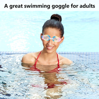 Anti-Fog Swimming Glasses For Men Women Small Frame Waterproof Adult Swim Goggles High Definition Wide Angle Lens Double Fog