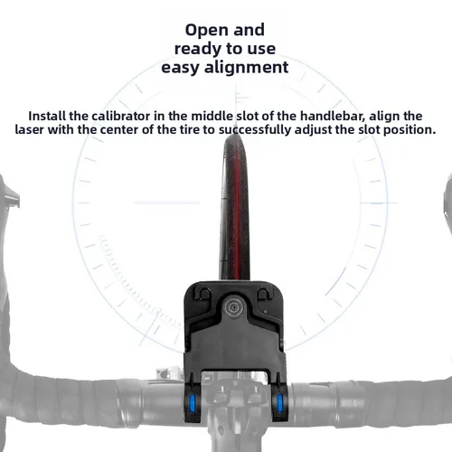 Imagen 2 del producto Calibrador de sillín de bicicleta, herramienta para manillar de bicicleta, alineador láser, ajustador central de asiento, herramienta de medición, indicador de alineación