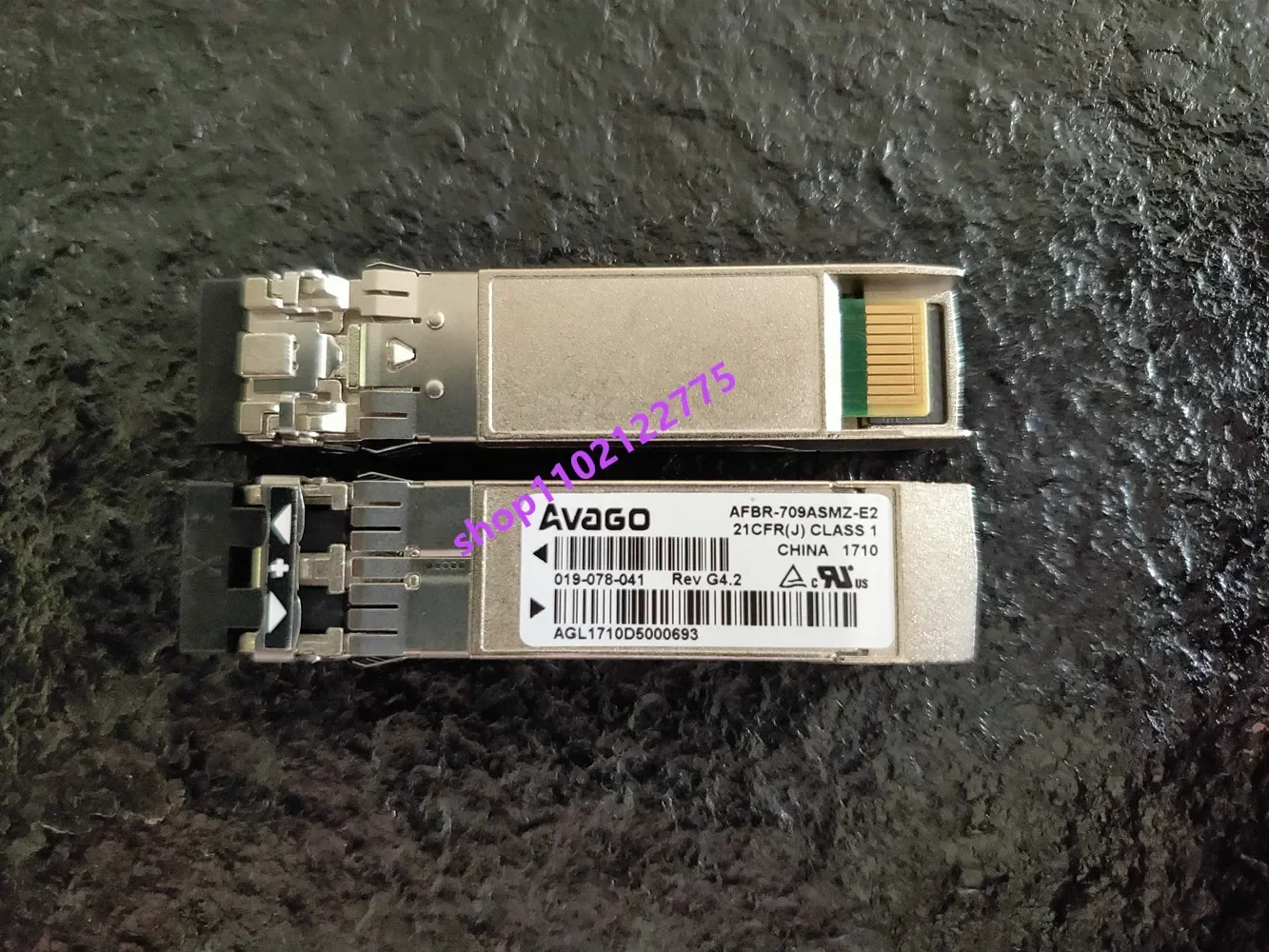 afbr-709asmz-e2-emc-019-078-041-avago-10g-850nm-sfp-光トランシーバー-avago-10g-sfp-トランシーバー-10g-ファイバー-スイッチ