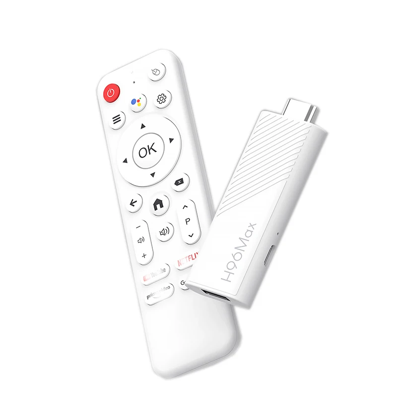 TV Stick H96 MAX H313 Wifi6 Android 14 BT5.0 Quad Core 4K Reproductor multimedia para el hogar Asistente de voz Smart Android TV Stick 2GB 16GB 8GB 6