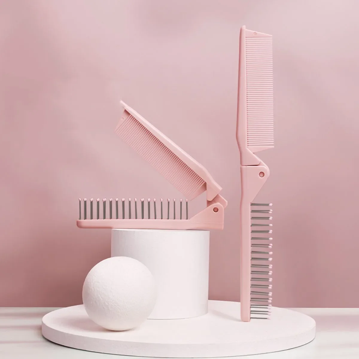 

Складные парикмахерские инструменты для укладки, антистатические расчески, дорожные щетки для волос для женщин и мужчин, портативная складная расческа, щетка для волос, 4 цвета