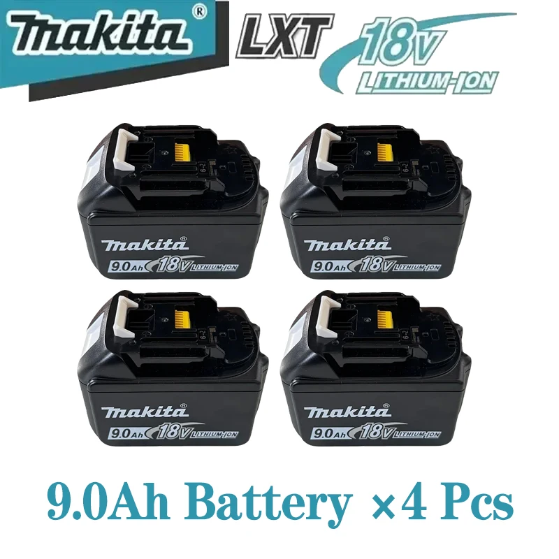 Originele 6Ah 9Ah Makita BL1860 18V accu voor elektrische gereedschappen, Li-ion vervangende accu LXT BL1850 BL1840 voor 18V schroevendraaier