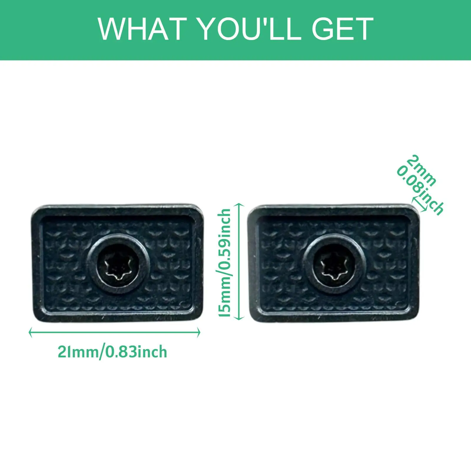 2 Pieces Golf Putter Weights Golfing Supplies Golfer Alloy Professional Sturdy Beginner Balanced Adjustments Enhance Balance