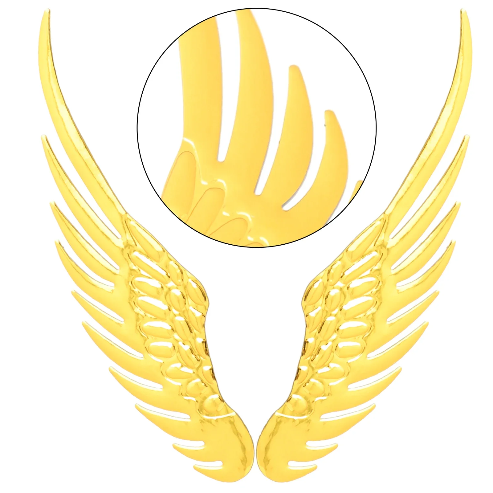 

Car Stickers 3D PVC Decal Car Motorcycle Creative DIY Wing Scratch Stickers Red/gold/silver Motorcycle Accessories