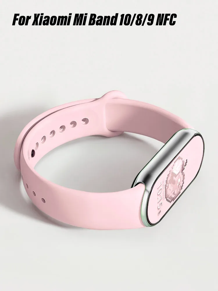 2025 Armband für Xiaomi Mi Band 10/8/9 NFC-Armband Silikon-Handgelenk Miband 10 Ersatz Pulsera Correa Mi Band 9 8 Sportarmband
