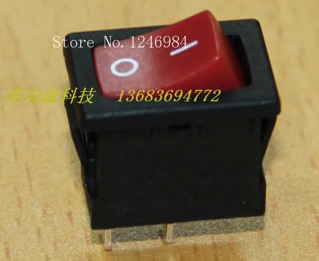 [SA]Taiwan Power Switch R19 A bright red group LIGHT single rocker switch two tranches boat type switch RA12--200pcs/lot