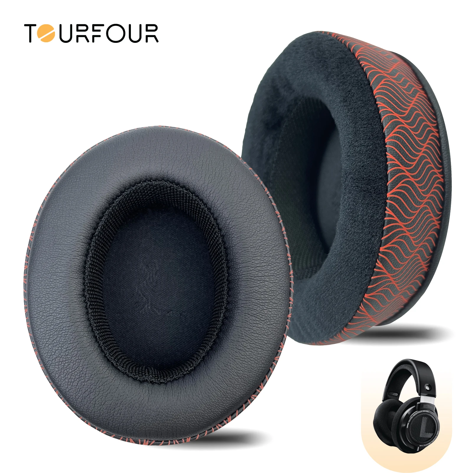 TOURFOUR Replacement Earpads for Philips SHP9500, SHP9600 Headphones Ear Cushion Change color