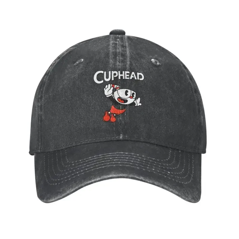 Fashion Cotton Cuphead Baseball Cap for Men Women Custom Adjustable Adult Cartoon Game Dad Hat Summer