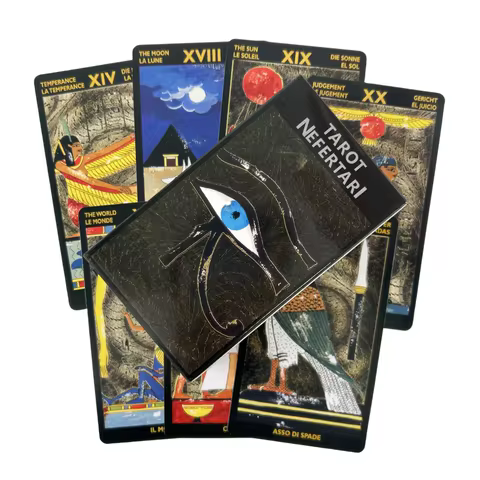 Egyptian Tarot Cards Game Divination Deck English Versions Edition Oracle Board Playing Table Game For Party