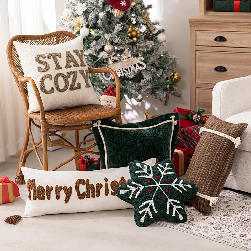 

Чехол для подушки efundeal Рождественская снежинка