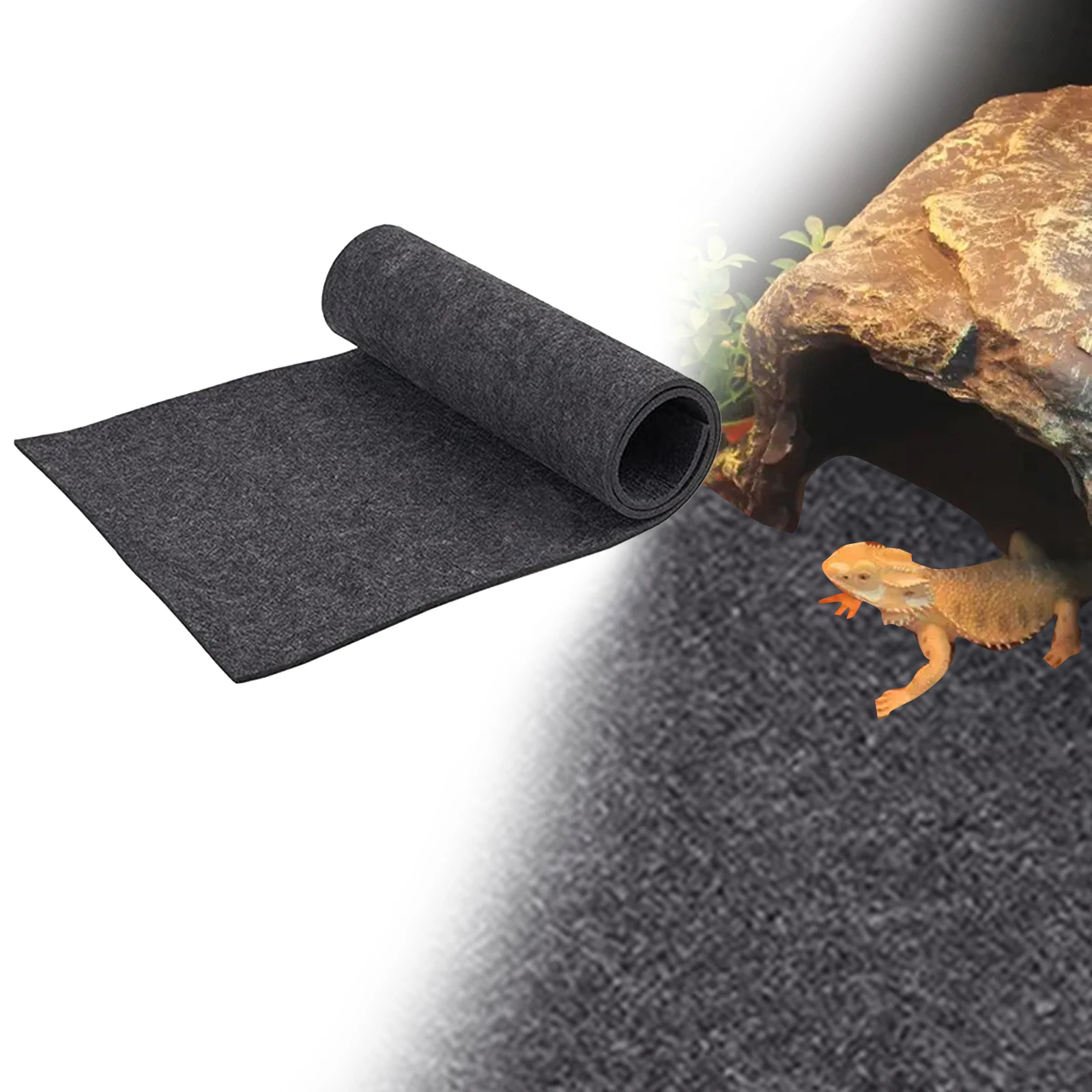 Reptile Carpet Reptile Tank Accessories Habitat Soft Aquascape Pad Reptile Mat for Snake Tortoise Chameleon Bearded Dragon