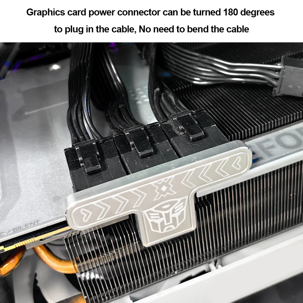 ATX3.0การ์ดแสดงผล PCIe 12vhpwr 600W อะแดปเตอร์สายเคเบิลไฟ12 + 4Pin ตัวผู้เป็นตัวเมีย3X8Pin ถึง40ชุดขั้วต่อเทิร์น