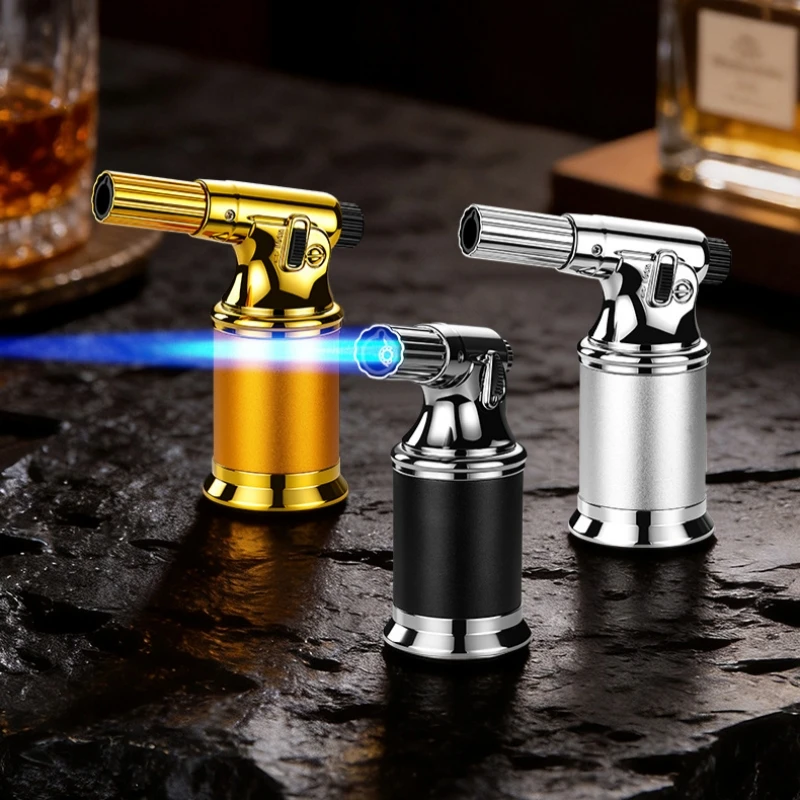 

New Large Capacity Spray Gun Inflatable Lighter Metal Windproof High Power Direct Charge Welding Gun Outdoor Cigar Lighter
