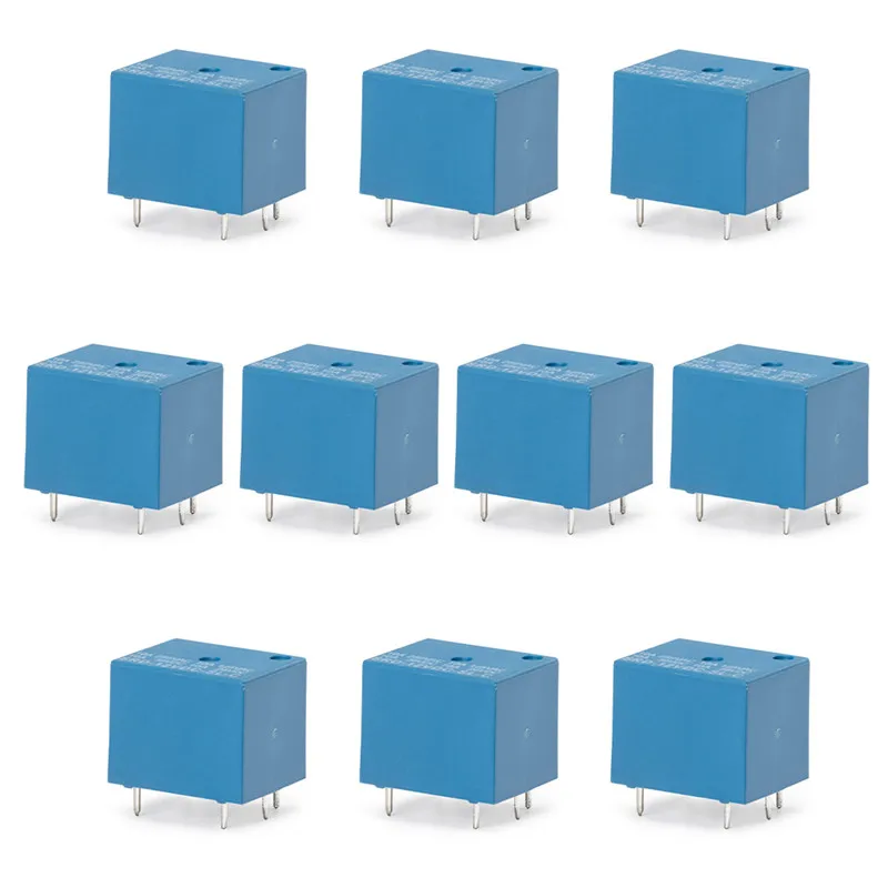 

10PCS High Quality 12V 10A 5-Pins Electronic Component Power Relay Blue Color Replace SRD-12VDC-SL-C SRD12VDCSLC SRD 12VDC SL C