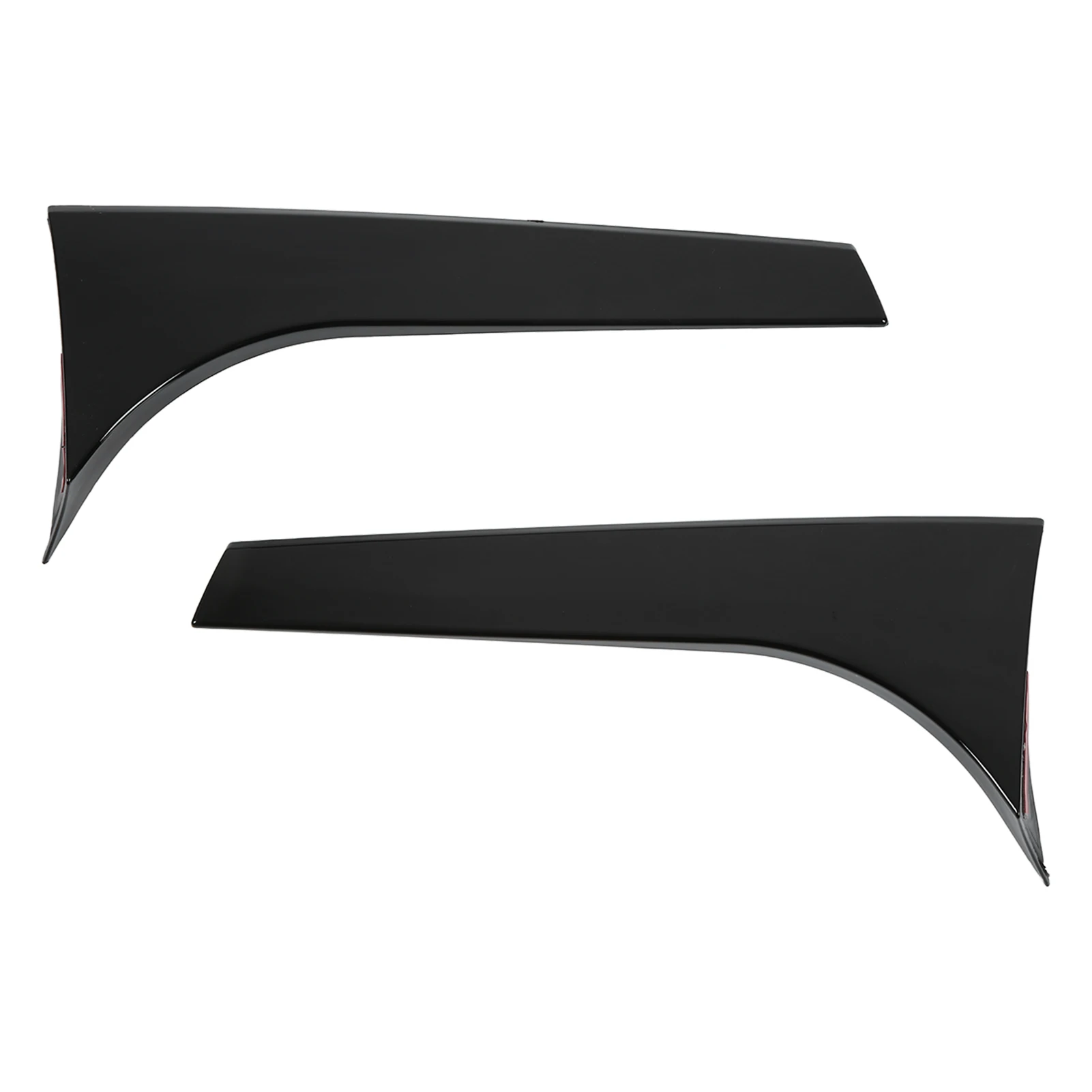 Rear Side Wing Trim Wear Resistant Rear Window Side Spoiler Gloss Black Anti Impact Left Right Colorfast Stable Sturdy for Car