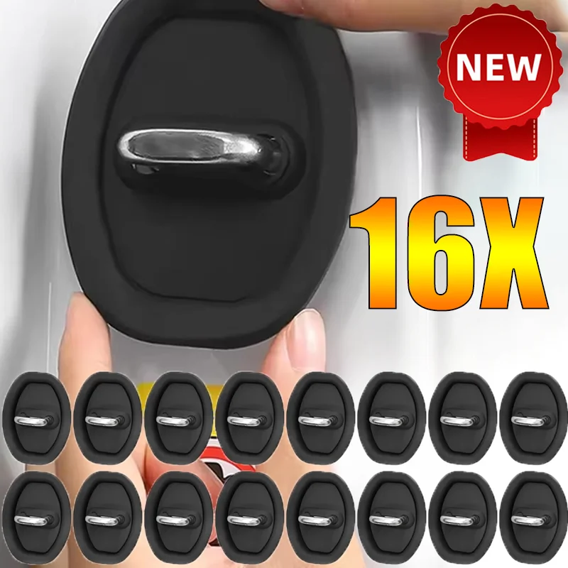 

16pcs Car Door Anti Shock Silicone Pad High-quality Popular Mute Shock Absorber Protective Cover Auto Exterior Accessories