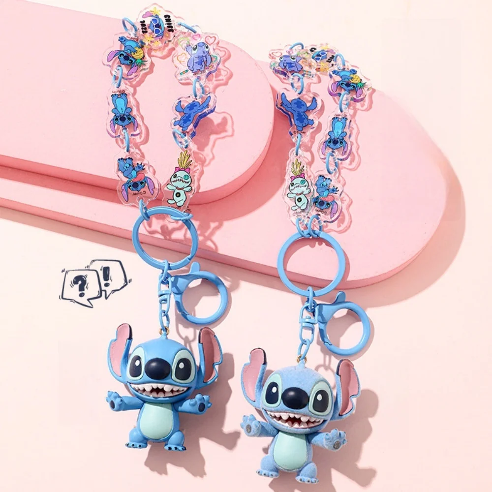 Llavero de Peluche Original de Disney Lilo & Stitch, Decoración Kawaii para Llaves, Accesorio para Bolsos, Mochilas y Regalos