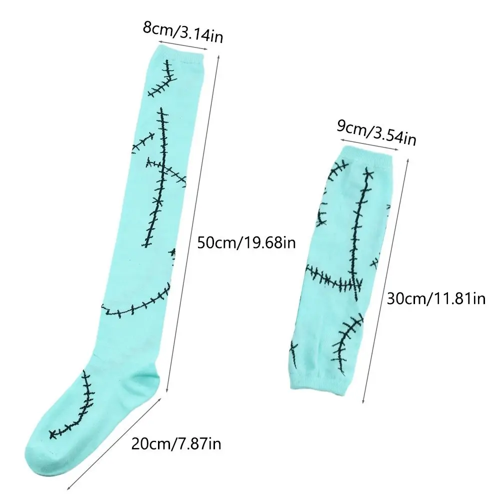 Новый реквизит для косплея, носки-чулки на Хэллоуин, дышащие гольфы на Хэллоуин, теплые хлопковые теплые носки