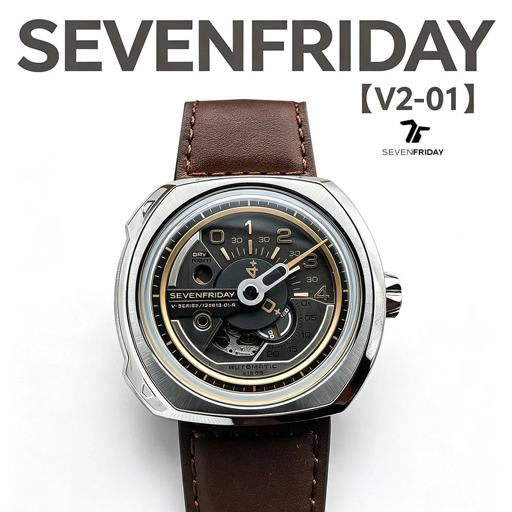 New product SEVENFRIDAY fashion men's watch V series watch V2/01 luxury trend men and women with the same automatic mechanical m