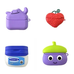 For Samsung Galaxy Buds 3 & Buds 3 Pro (2024) Headphone Case,Cartoon Cute Funny Creative Design Silicone Ear buds case with Hook