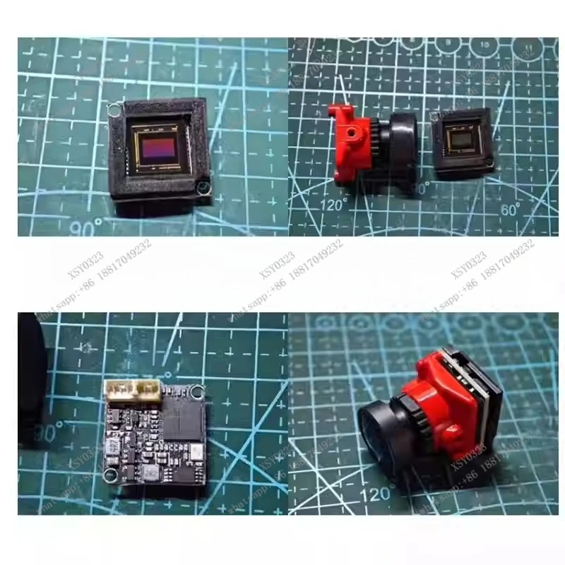 

19x19mm Mini FPV Camera - 2000TVL 2.1MM Lens Night Vision Low Light Security Surveillance Cam
