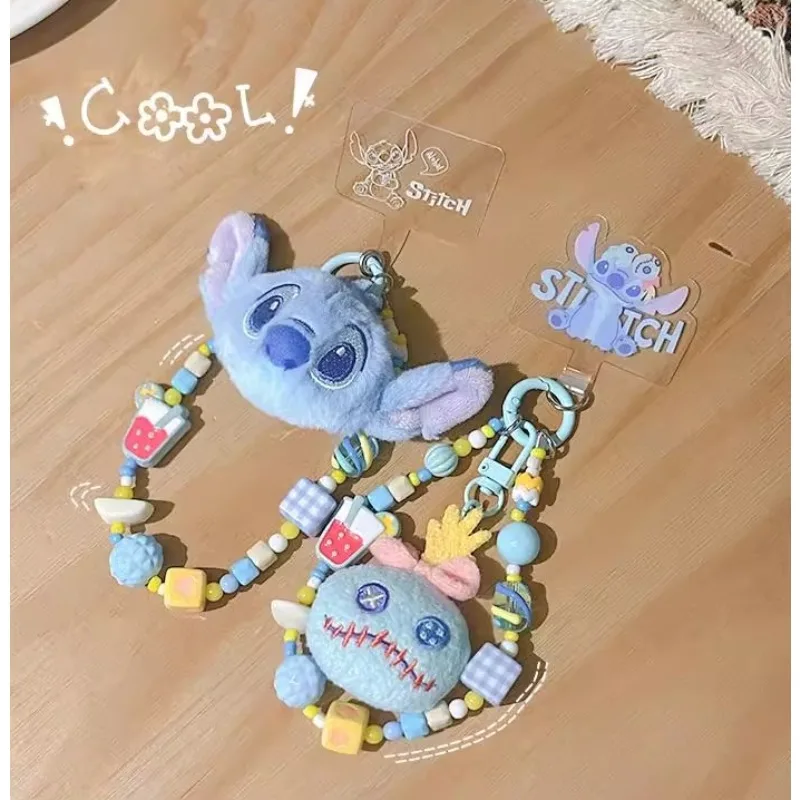 

Disney Kawaii Stitch Keychain Cartoon Cute Multi Pendant Backpack Charm Phone Chain Star Baby Jewelry Girls Gift Toys