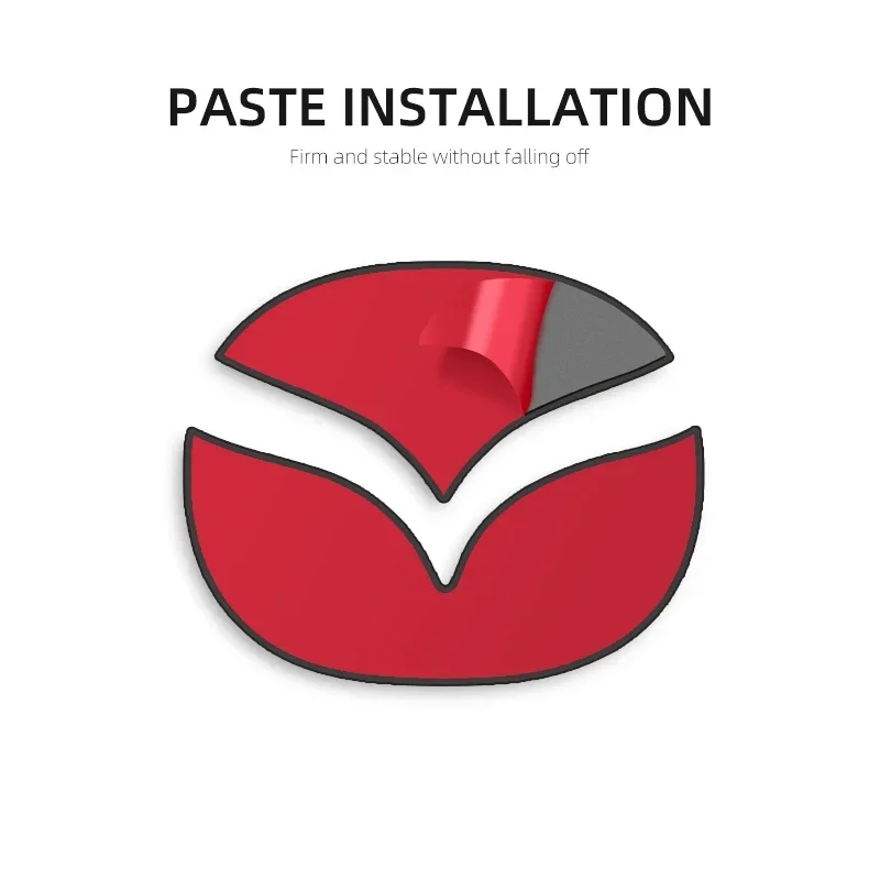 1 قطعة ألياف الكربون عجلة توجيه سيارة ملصقات الشعار التصميم الزخرفية الشارات لمازدا Axela ATENZA CX-5 CX-4 اكسسوارات السيارات