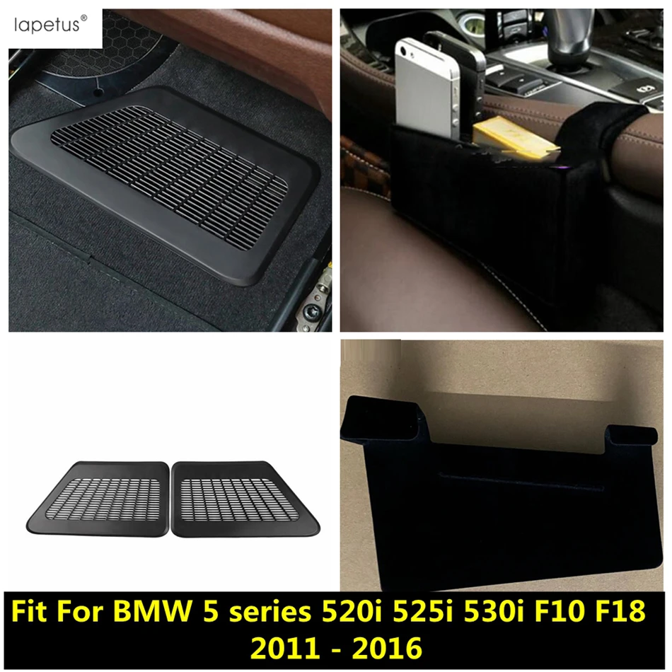 

Seat Gap Storage Box / Floor Air Conditioning Vent Dust Cover Accessories For BMW 5 Series 520i 525i 530i F10 F18 2011 - 2016