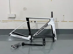 2025 OSTRO 2.0 T1100 Road Carbon Fiber Frame Speed Bike Frames UD T47 Disc Brake Racing Bicycle Frameset + Handlebar Custom Logo