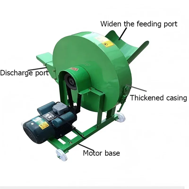 

Birui Engine Chaff Cutter For Animal Feed Banana Tree Branch Shredder 1 Ton/H Capacity Durable Iron Construction Easy