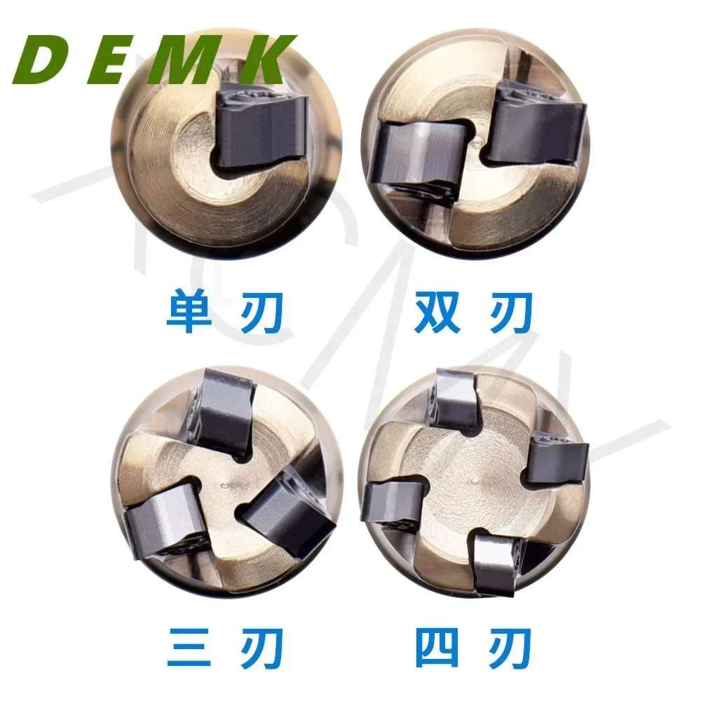 Imagem -04 - Double-sided Pequeno Milling Holder Fast-feed Carbide Inserções Cnc Face Fresa Exn02r Series Lnmu0202 Lnmu0202-ml