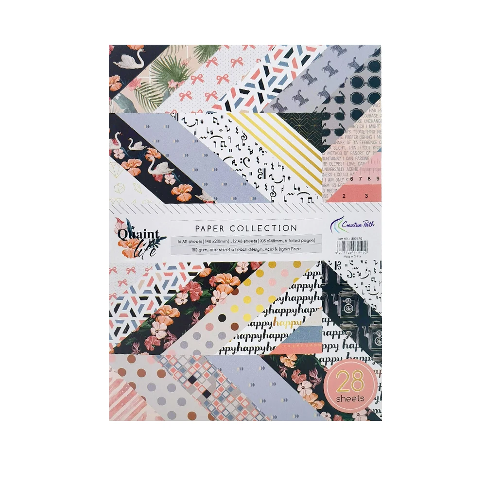 Kreatives Papier 6*4 Zoll mit Blumenmuster für Journaling und Scrapbooking A5 A6 Vintage Blumendesign Scrapbook Hintergrundpapiere – Detail 11