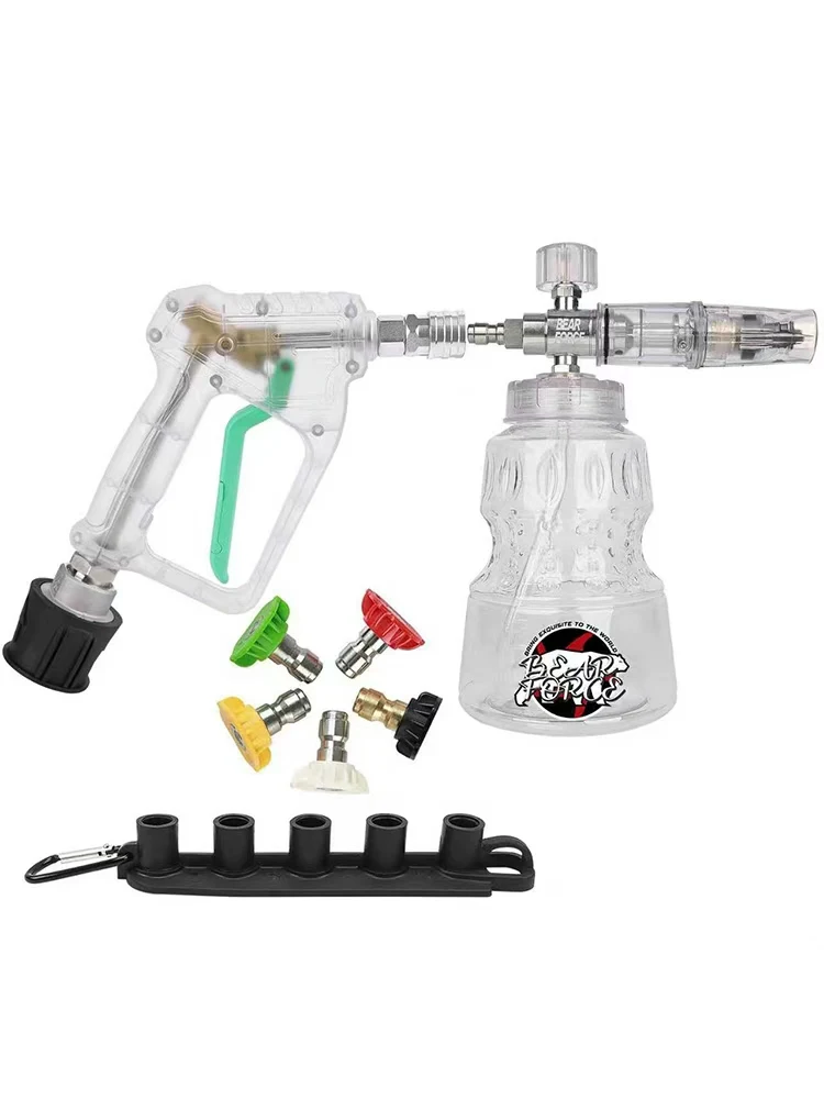 BEAR FORCE Hogedrukreiniger Waterpistool voor Car Cleaning Slang Connector Voor Karcher Nilfisk Parkside Bosch Quick Connector Nozzles - afbeelding 2