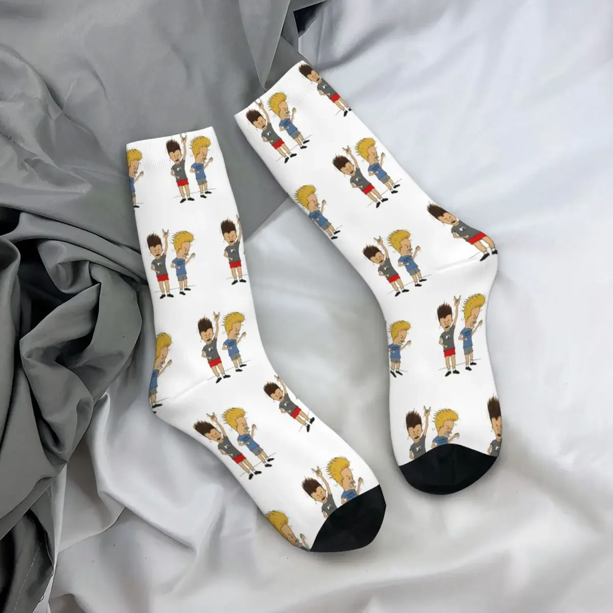 Beavis buthead Rock Socks uomo donna Funny Happy Old Cartoon Punk Metal Socks novità primavera estate autunno inverno Cute Sock