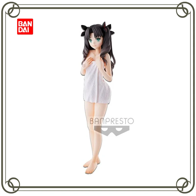 

Original BANDAI BANPRESTO FATE Tohsaka Rin Nero Fate/Extra Bath towel Figure Kids toy Christmas gift