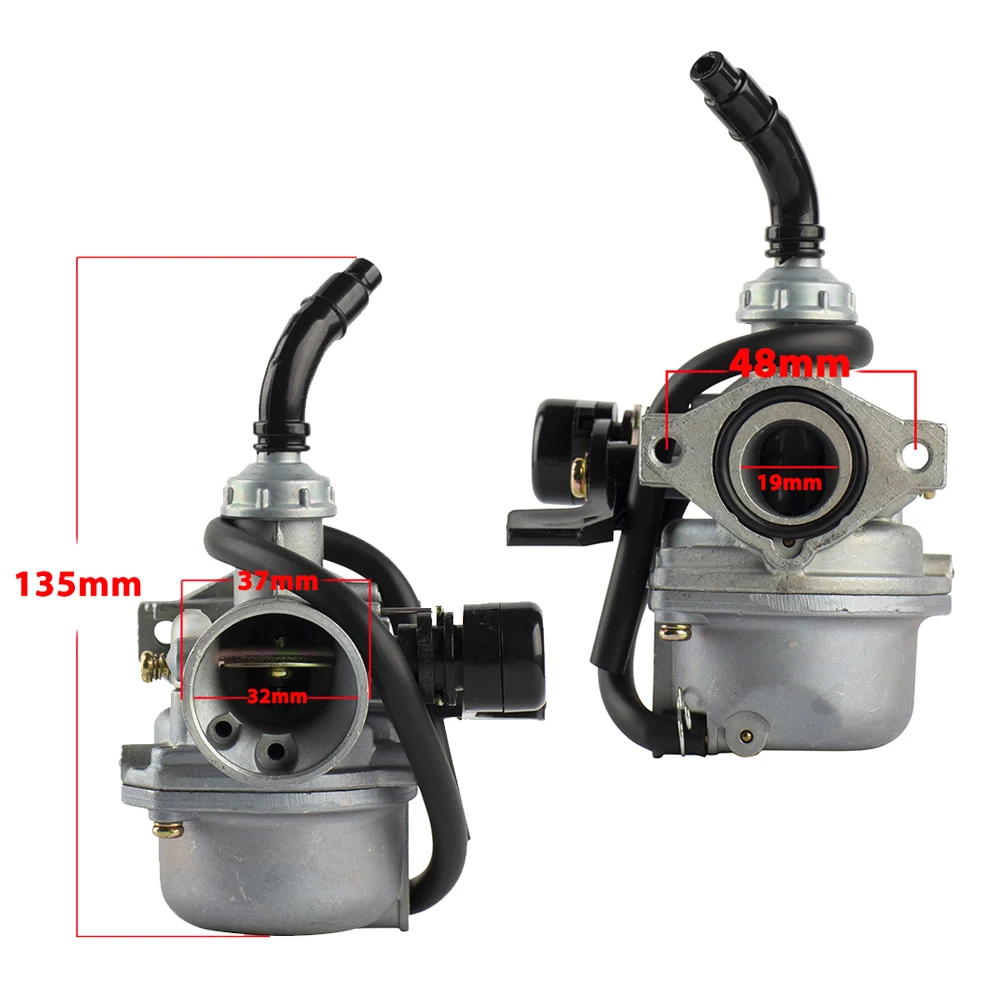 Universal 19mm PZ19 Carburetor With Air Filter For 50cc 70cc 90cc 110cc 125cc ATV Quad Dirt Pit Bike Motorcycle Carburetors