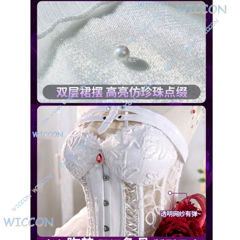 wona/Goddess Of Victory NIKKE Mihara Cosplay Costume White Bondage Chains Game Outfit Halloween Party Role Play Christmas