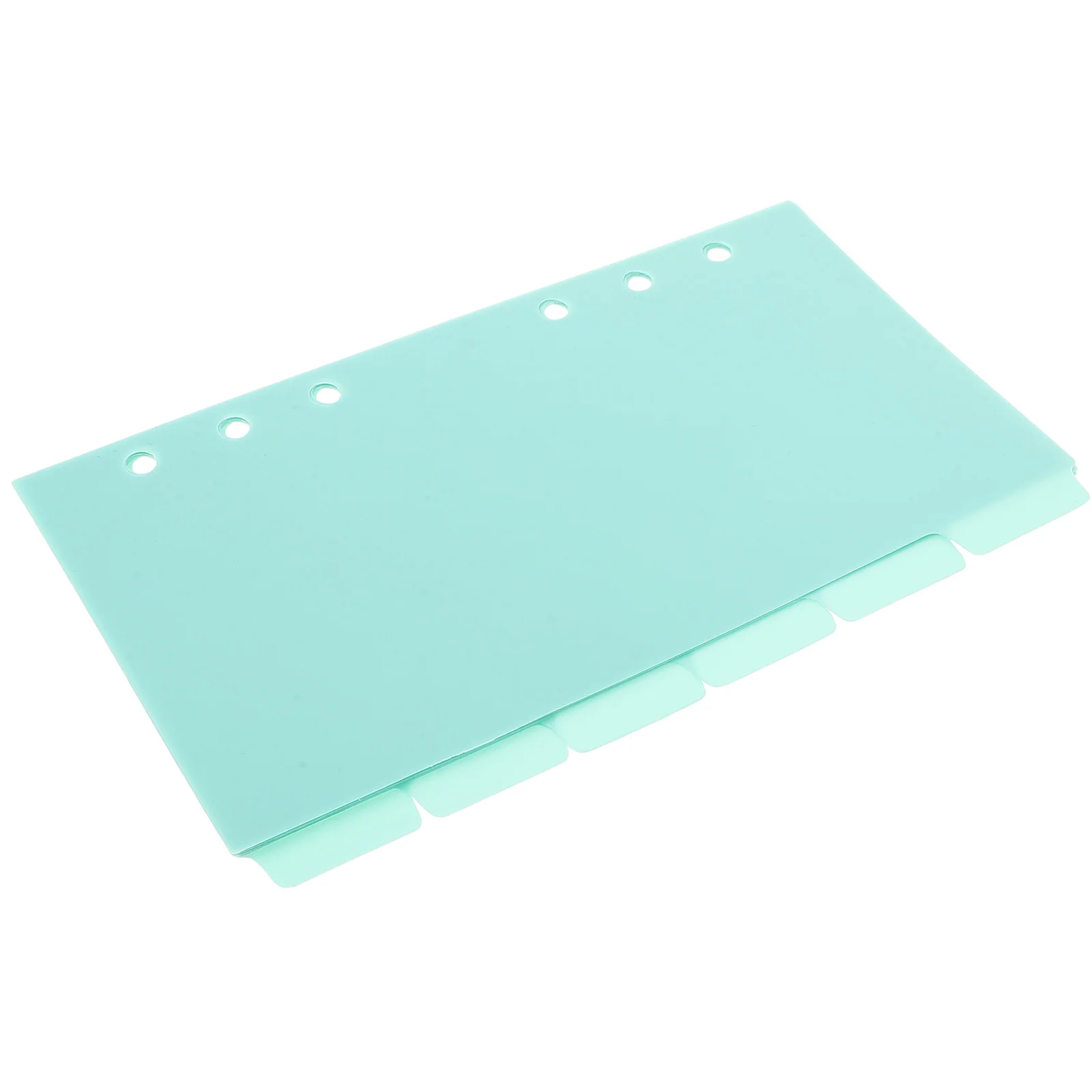 

6 Sheets Index Page Separator A6 Purple PP Binder Dividers Notebook Supplies Detachable Tabs Efficient Management Plastic