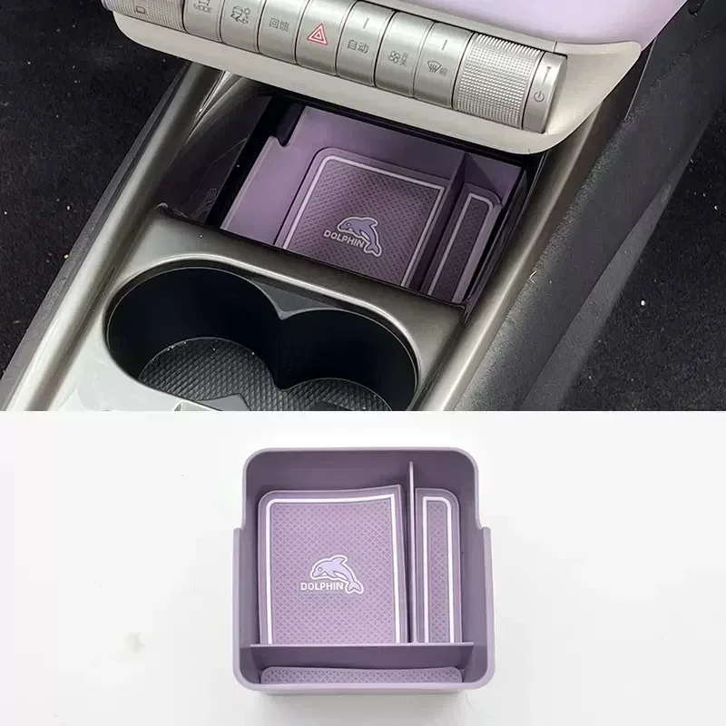 

Screen Under The Control of The Storage Box for Byd Dolphin 2023 2024 EV Instrument Table Storage Box Storage Box Navigation