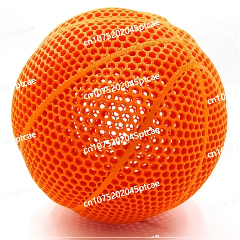 3D Printed High Stretch Skeleton Basketball Anti Blowout Basketball Adult Sports Basketball Ball Student