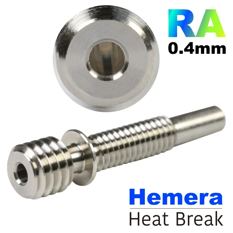 

NF All-Metal Stainless steel / Titanium Alloy Hemera Heatbreak TC4(Grade5)Throat Heat break For 1.75mm Hemera Extruder