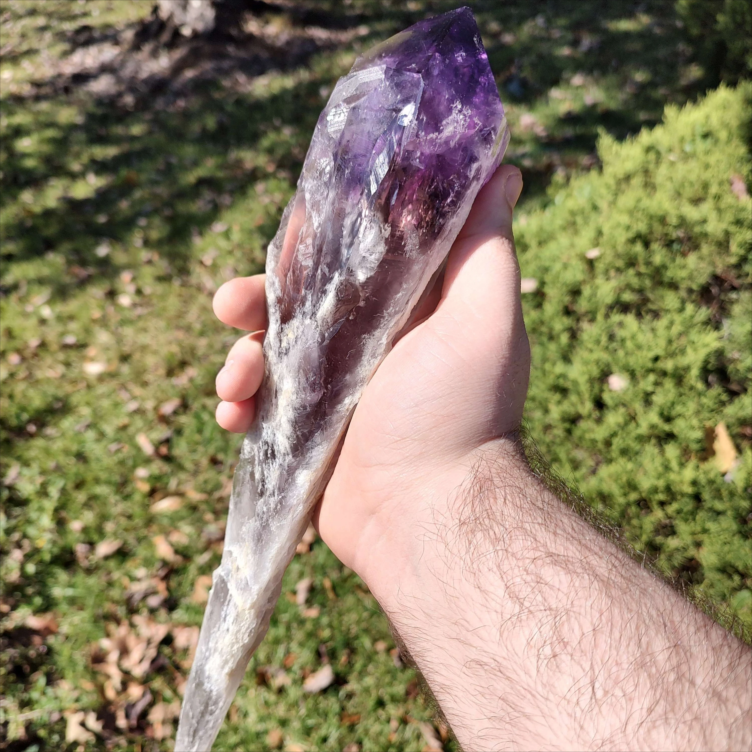Natural Amethyst Scepter Magic Wand Healing Crystal