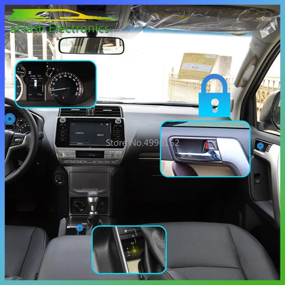 For Toyota Land Cruiser Prado J150 2010-2023 Auto OBD Speed Lock Car Door Close Device Automatic Locking Closer Open Unlock Gate