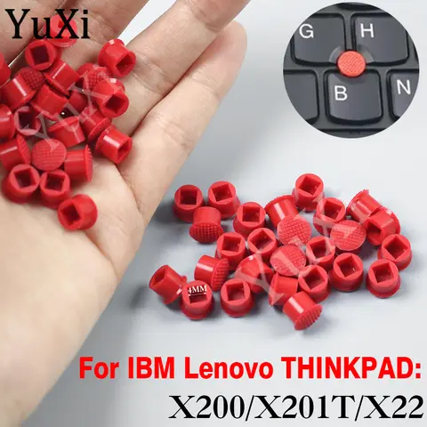 레노버 IBM 씽크패드 X200 X201T X22 DELL HP Elitebook 마우스 노트북 포인터 트랙포인트 캡, 빨간색 고무 단추 캡, 4x4mm, 10 개