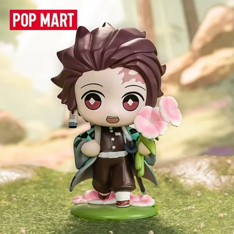 

POP MART Demon Slayer Birth Flower Series, оригинальная глухая коробка, загадочная коробка-сюрприз, милые аниме-фигурки, украшения, фигурки